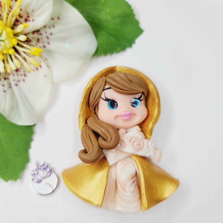 Mystic Saga Fairy #424 Clay Doll for Bow-Center, Jewelry Charms, Accessories, and More