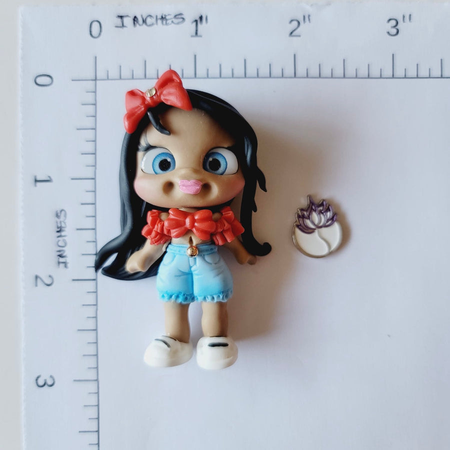 Ciara #119 Clay Doll for Bow-Center, Jewelry Charms, Accessories, and More