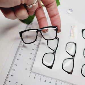 Adhesive Resin Eye Glasses for Clays MNC 525 7cm 8Units