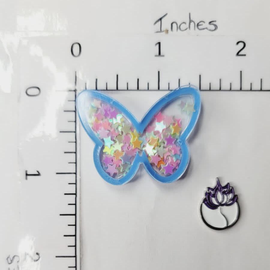 Butterfly Double Acrylic Apliques
