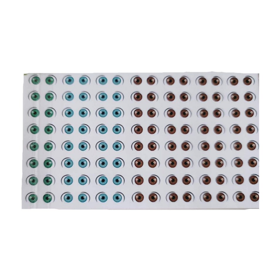 Adhesive Eyes for Clays Multicolor AAB 4550 Med 56Pairs