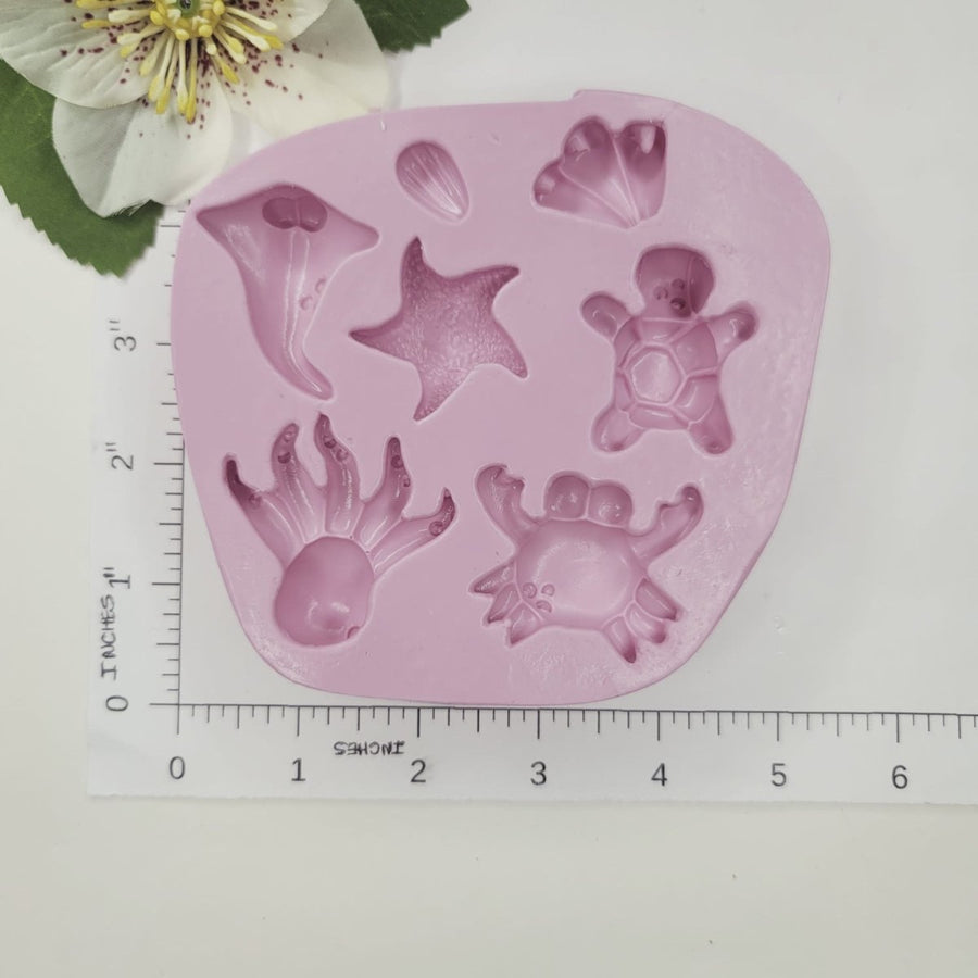 Bottom of the Ocean Creatures Silicone Mold MJ #16