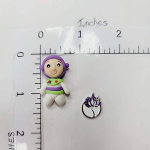 Mini Character #399 Clay Doll for Bow-Center, Jewelry Charms, Accessories, and More