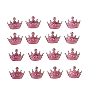 Chaton Mini Crown pink for Clays (50 un) - 3/8 in