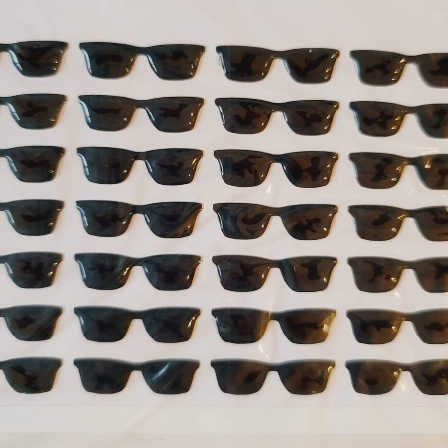 Adhesive Resin Sunglasses for Clays ADD 3.25 cm 35 Units
