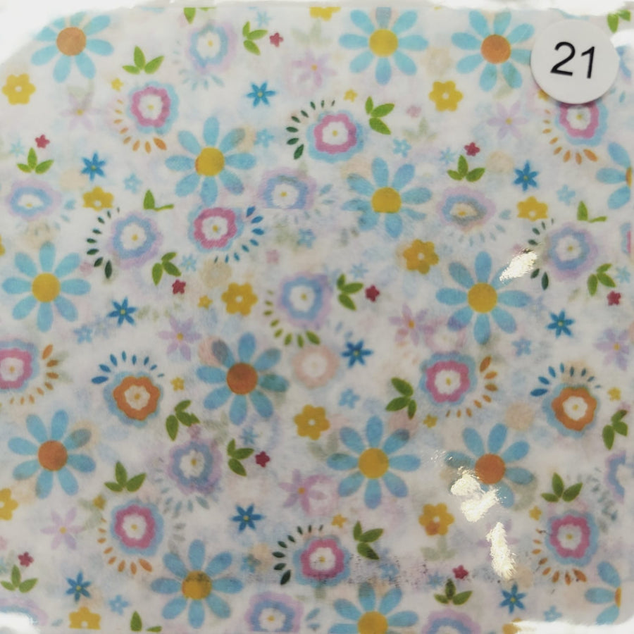 Decoupage Tissue for Clays and DIY Projects #11 Approx. 18cmx18cm