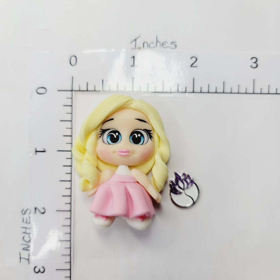Selah #506 Clay Doll for Bow-Center, Jewelry Charms, Accessories, and More