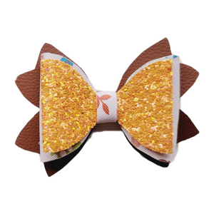 Pumpkin Lila Hair-Bow