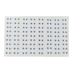 Adhesive Resin Eyes for Clays (Blue) MNC 410-PP (X-Sm) 72 Pairs