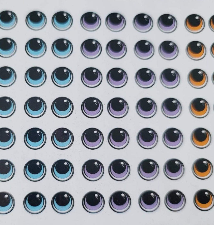 Adhesive Eyes for Clays Multicolor Perfect Doll 4045 MED 42Pairs