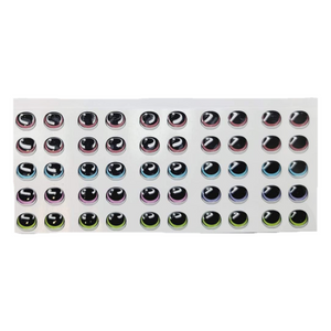 Adhesive Resin Eyes for Clays Multicolor STY R009 M 25Pairs