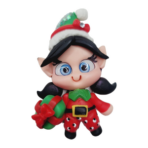 Eldan Xmas #181 Clay Doll for Bow-Center, Jewelry Charms, Accessories, and More