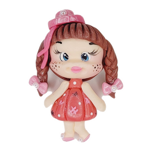 Rose #494 Clay Doll for Bow-Center, Jewelry Charms, Accessories, and More