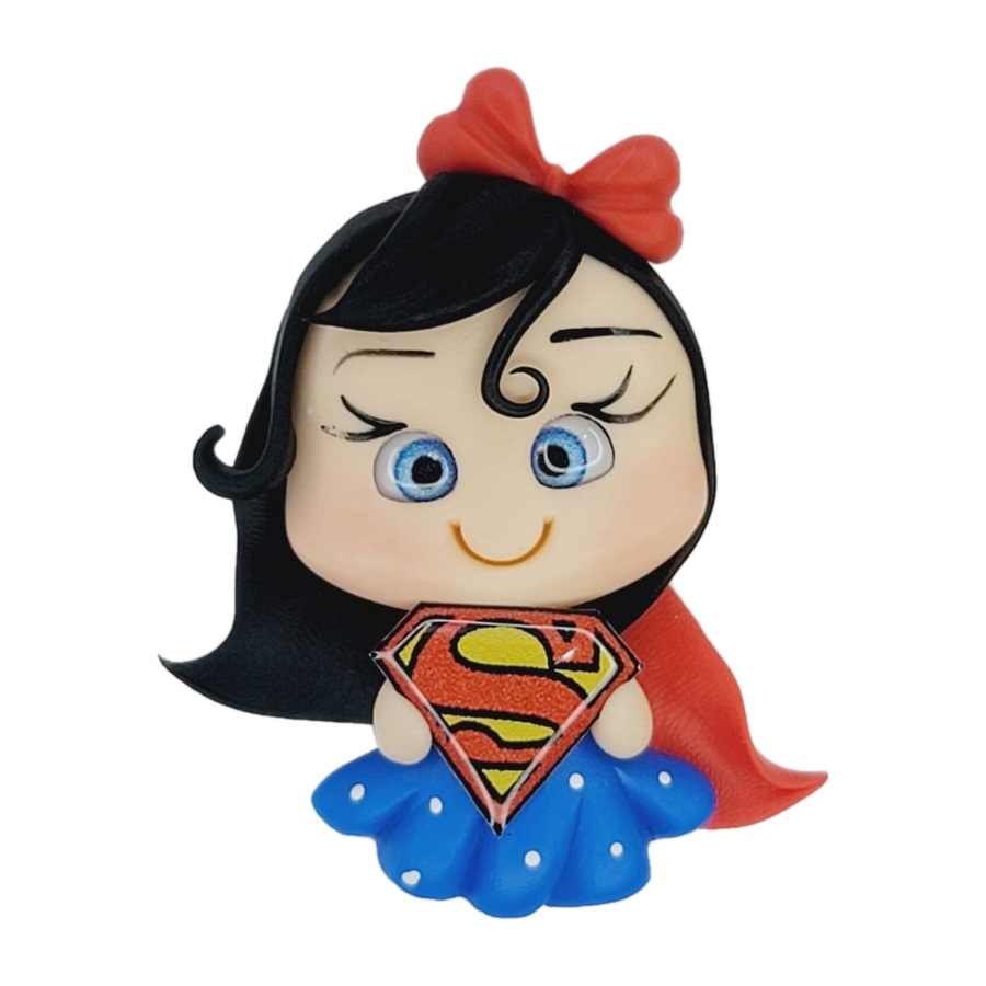 Super Girl #542 Clay Doll for Bow-Center, Jewelry Charms, Accessories, and More