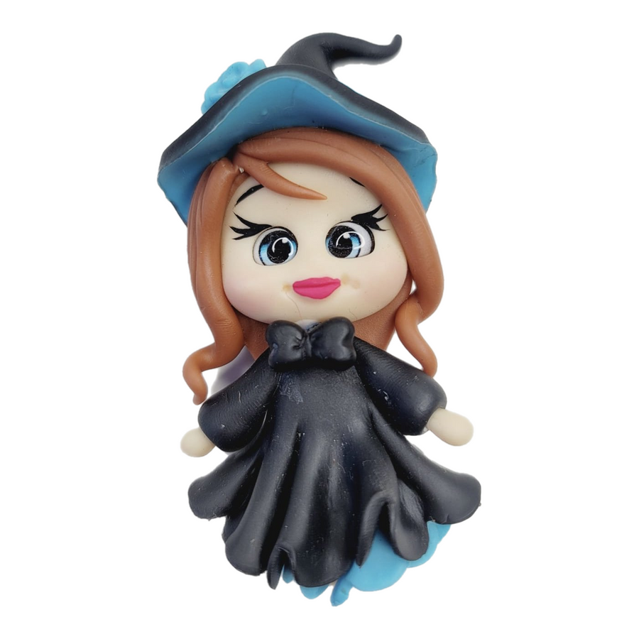 Witch Alora #578 Clay Doll for Bow-Center, Jewelry Charms, Accessories, and More