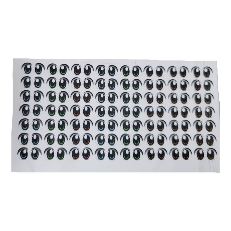 Adhesive Eyes for Clays Multicolor ANIME 4550 MED 56Pairs