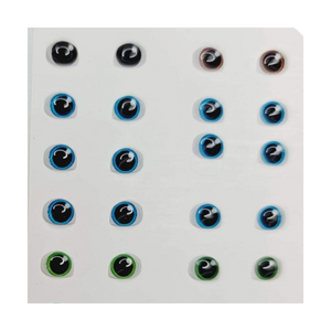 Adhesive Resin Eyes for Clays Multicolor STY R017 Mine 72Pairs