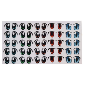 Adhesive Eyes for Clays Multicolor MANGA 7580 XXL 25Pairs