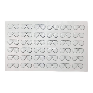 Adhesive Resin Eye Glasses for Clays MNC 524 AVIATOR 3cm 36 Units
