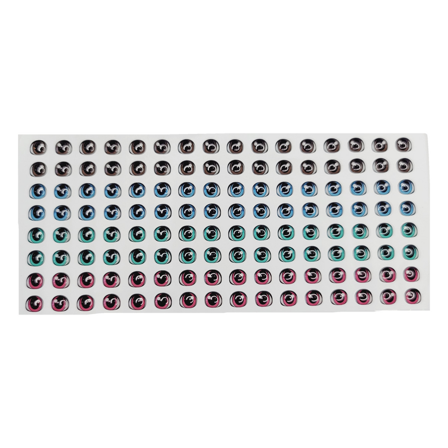 Adhesive Resin Eyes for Clays MF 70 Ternura P (8X7 mm) 64 Units