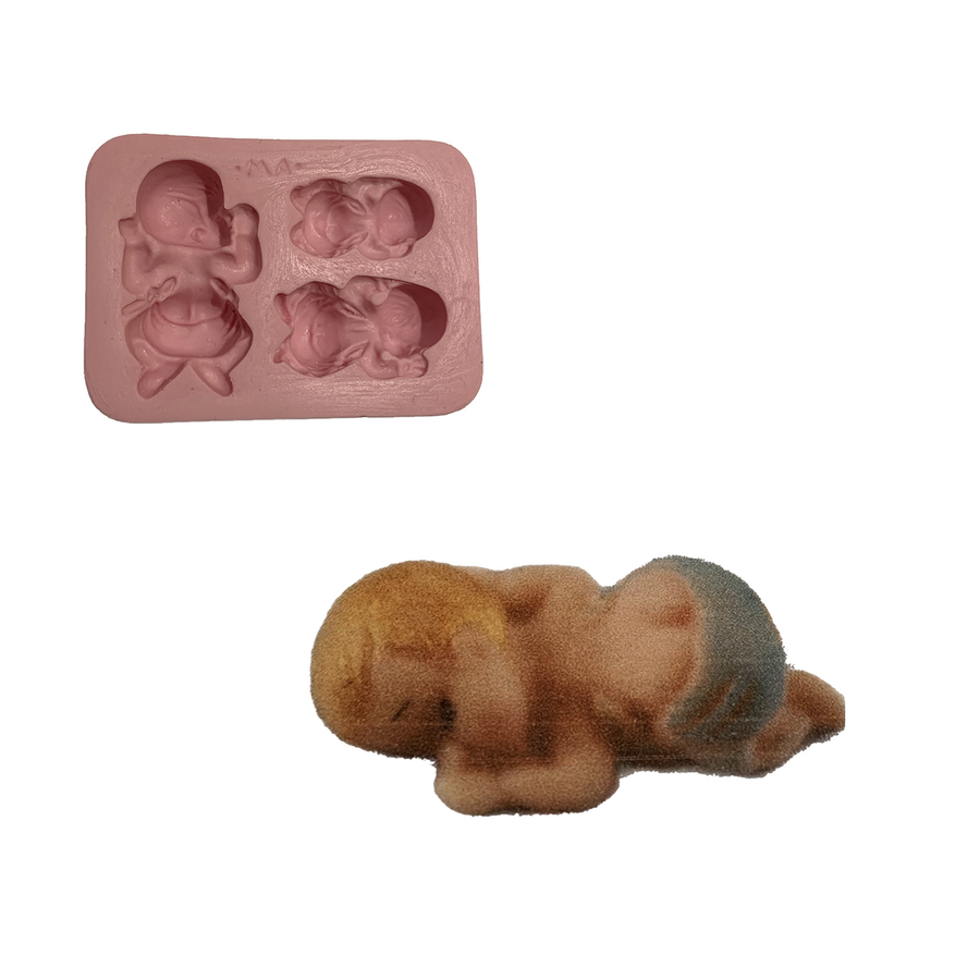 Baby on Diapers Silicone Mold 335 MA